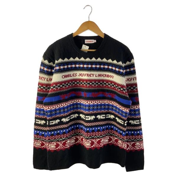 CHARLES JEFFREY LOVERBOY◆ニット・セーター(厚手)/XXL/ウール/マルチカ...