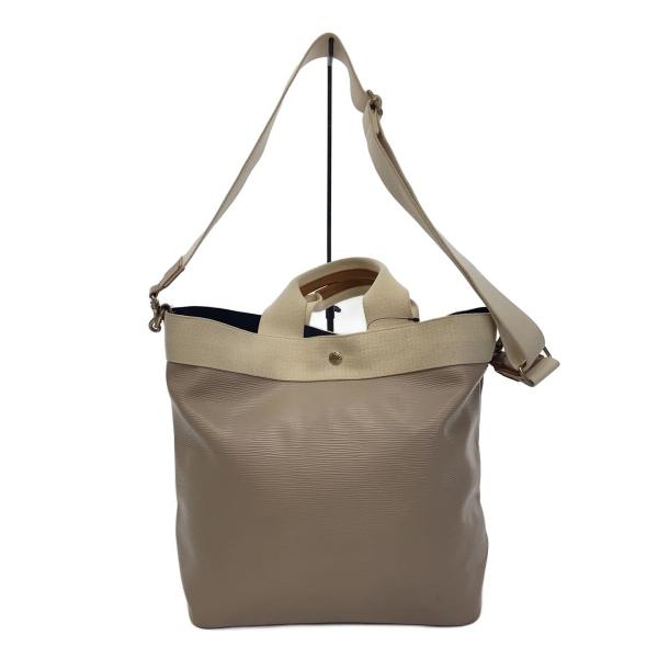 TOPKAPI◆リプルネオレザーミニトートバッグ/ショルダーバッグ/レザー/BEG/2WAY