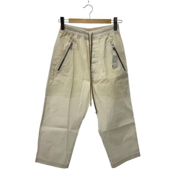 Rick Owens◆20SS/ドローコードサルエルクロップドハーフパンツ/46/コットン/WHT/...