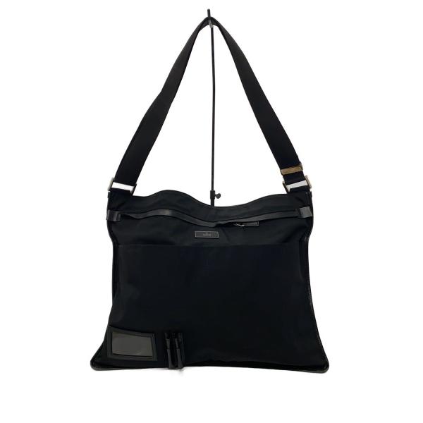 GUCCI◆ショルダーバッグ/ナイロン/BLK/019・0331//