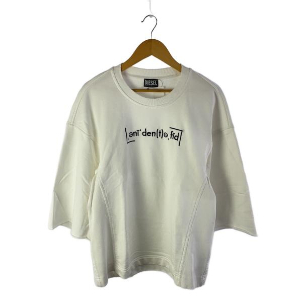 DIESEL◆スウェット/XS/コットン/WHT/F-SHARP-B1