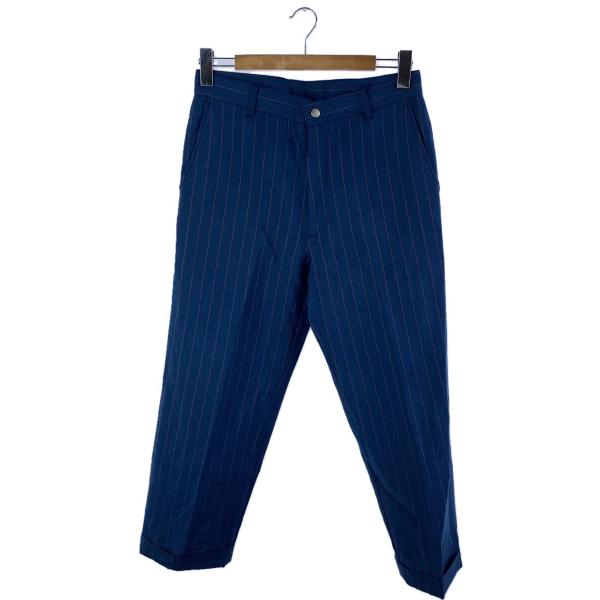 Willow Pants◆ウールスラックスパンツ/0/ブルー×レッド/ピンストライプ/薄手//