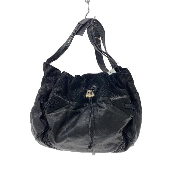 SEE BY CHLOE◆Y2K/ショルダーバッグ/レザー/BLK/03-10-80