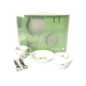 familiar◆キッズ日用品/WHT/食器セット