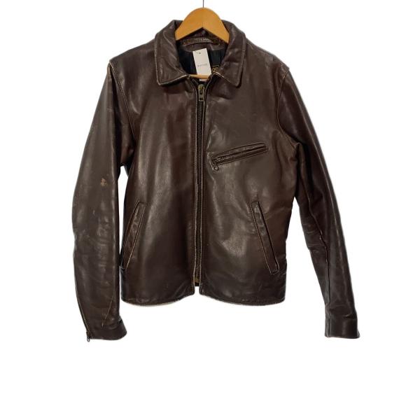 VANSON◆80s〜90s/TALON/0251A05/シングルライダースジャケット/36/レザー...