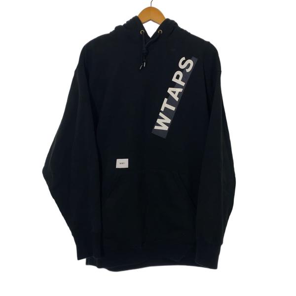 WTAPS◆23AW/OBJ 03/HOODY/パーカー/4/コットン/BLK/232ATDT-CS...