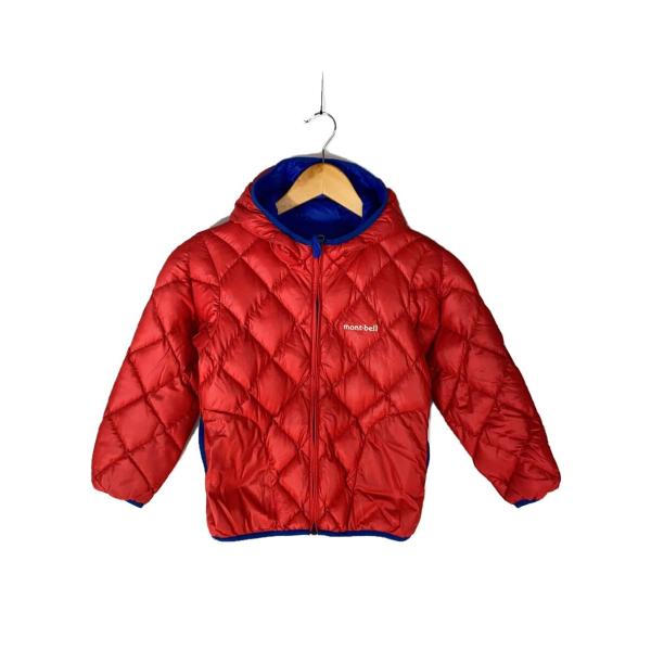 mont-bell◆リバーシブルダウンパーカ/ダウンジャケット/リバーシ/120cm/ナイロン/レッ...