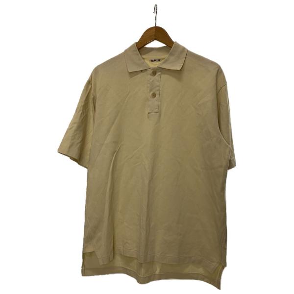 AURALEE◆ポロシャツ/--/コットン/イエロー/A22SP01EK