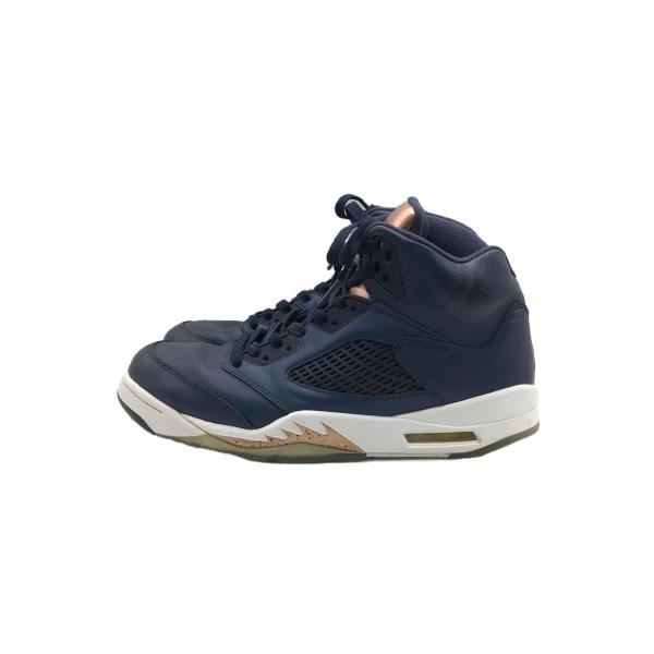 NIKE◆AIR JORDAN 5 RETRO/エアジョーダンレトロ/ネイビー/136027-416...