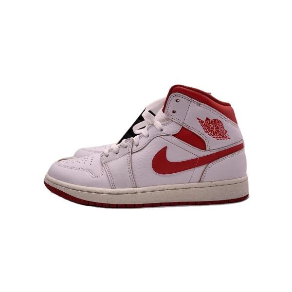 NIKE◆AIR JORDAN 1 MID_エア ジョーダン 1 ミッド/27.5cm/WHT/タグ...