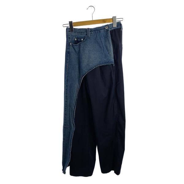 AMERI◆ストレートパンツ/M/ポリエステル/BLU/無地/02020821050