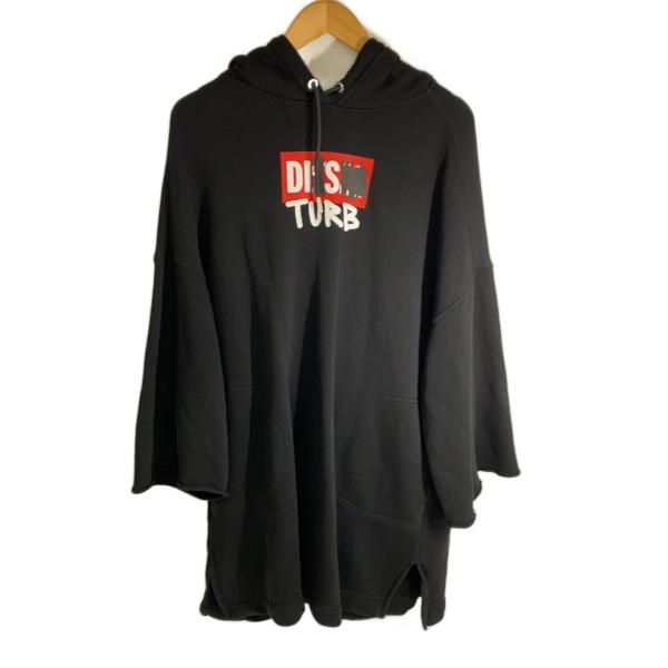 DIESEL◆D-SHARP-HOOD/ブラック/パーカー/M/コットン/BLK