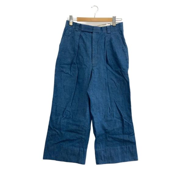 INTERIM◆SHUTTLE DENIM 1-TUCK BAGGY/ボトム/4/コットン/IDG