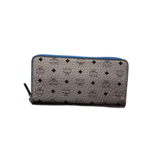 MCM◆モノグラムラウンドファスナー/長財布/--/SLV/レディース/MYL6AVC80SV001...