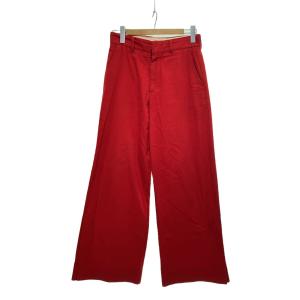 MASU◆COTTON WIDE TROUSERS/ボトム/46/コットン/RED/MSSS-PT1322