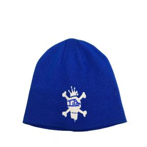 STUSSY◆ニットキャップ/FREE/アクリル/BLU/無地/メンズ