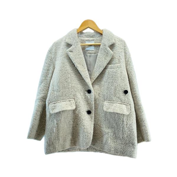 CLANE◆MIX SHAGGY OVER TAILORED JACKET/1/BEG/無地/151...