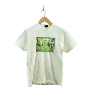 STUSSY◆90s/haze/1999/Tシャツ/S/コットン/WHT/プリント//PHOTO