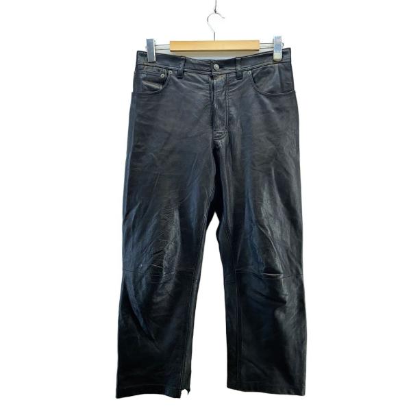 Acne Studios(Acne)◆裾破れアリ/リペア有/ボトム/50/羊革/BLK/無地