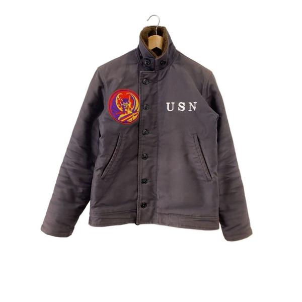 THE REAL McCOY’S◆デッキジャケット/36/コットン/NVY/NXss23615/カス...