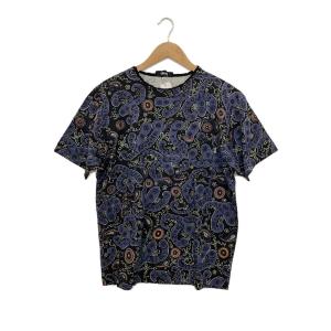 STUSSY◆80s/usa製/黒タグ/ペイズリー/Tシャツ/S/コットン/BLK//OLD