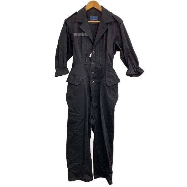 YOHJI YAMAMOTO◆REGULATION/オールインワン/2/コットン/BLK/無地/fz...