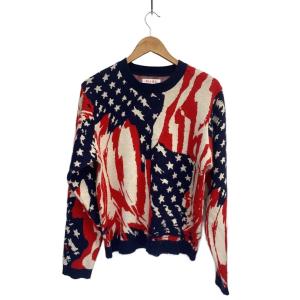 MASU◆MARBLE FLAG SWEATER/46/ナイロン/mffw-kn0423/毛玉・使用感有//