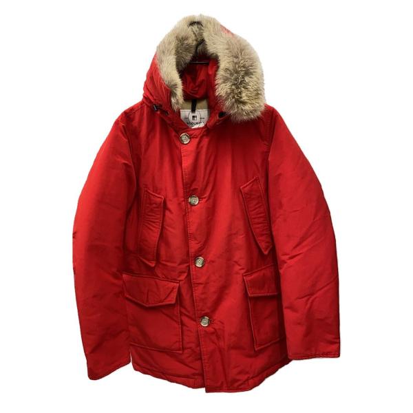 Woolrich◆ダウンジャケット/XS/コットン/RED/無地/192MWOCPS2880//