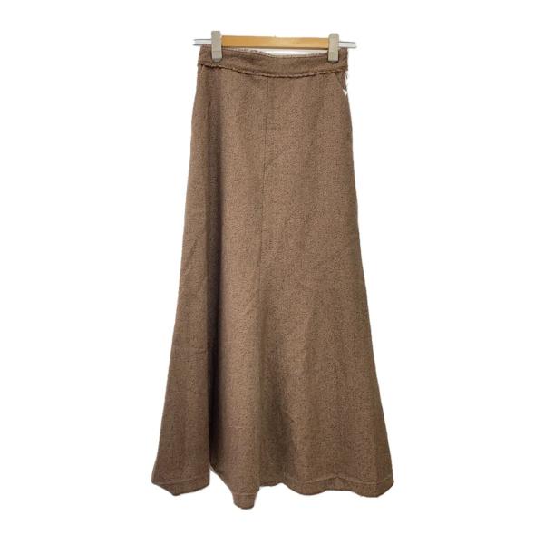 AMERI◆ロングスカート/M/ポリエステル/BRW/無地/01320520590