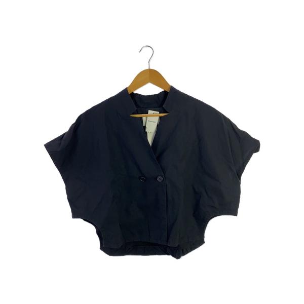 AMERI◆ブラウス/FREE/コットン/BLK/無地/02210420910