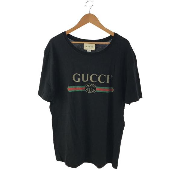 GUCCI◆Tシャツ/XL/コットン/BLK/440103-X3F05