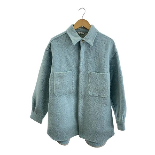 AURALEE◆メンズ/SHETLAND WOOL ORGANIC COTTON WOVEN CLO...