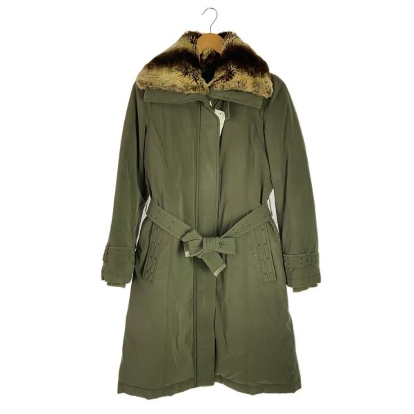 VOICE MAIL◆ラビットファー/ダウン80/コート/6/ポリエステル/KHK