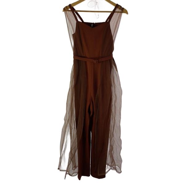 AMERI◆半袖ワンピース/S/ポリエステル/BRW/028150643