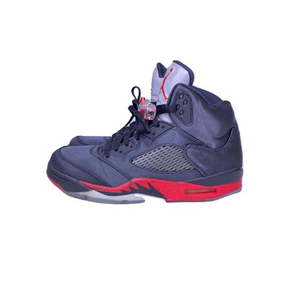 NIKE◆AIR JORDAN 5 RETRO/エアジョーダンレトロ/ブラック/136027-006...