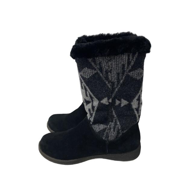 PENDLETON◆SPIRIT BOOTS/ロングブーツ/US7/BLK/ウール