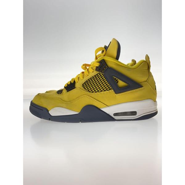 NIKE◆AIR JORDAN 4 RETRO_エア ジョーダン 4 レトロ/28cm/YLW/汚れ...