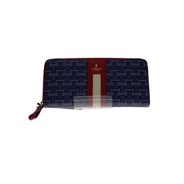LANVIN COLLECTION◆長財布/PVC/マルチカラー/総柄/レディース//