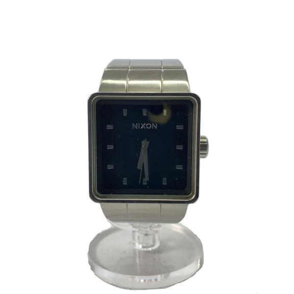 NIXON◆腕時計/アナログ/BLK/SLV