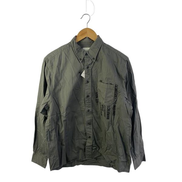 uniform experiment◆長袖シャツ/2/コットン/GRY/UE-192014