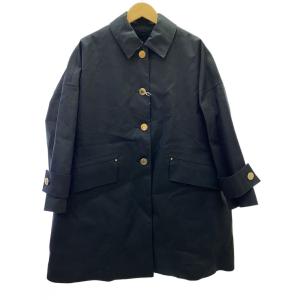 MACKINTOSH◆HUMBIE/METAL BUTTON LEO/レオパード/コート/8/コットン/BLK/L252AP1186DMI