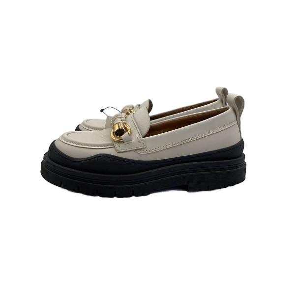SEE BY CHLOE◆Lylia/プラットフォーム厚底ルーファー/シューズ/38/WHT