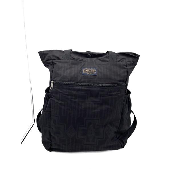 PENDLETON◆リュック/ポリエステル/BLK/総柄