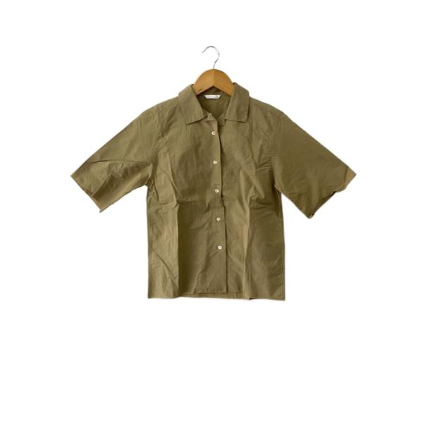 AURALEE◆半袖シャツ/O/コットン/BEG/A65506WC