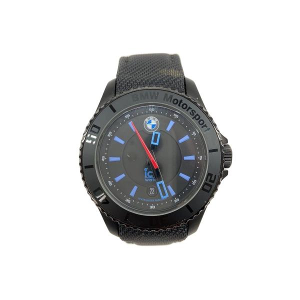 ice watch◆クォーツ腕時計/アナログ/--/BLK/BLK/bm.klb.u.l.14