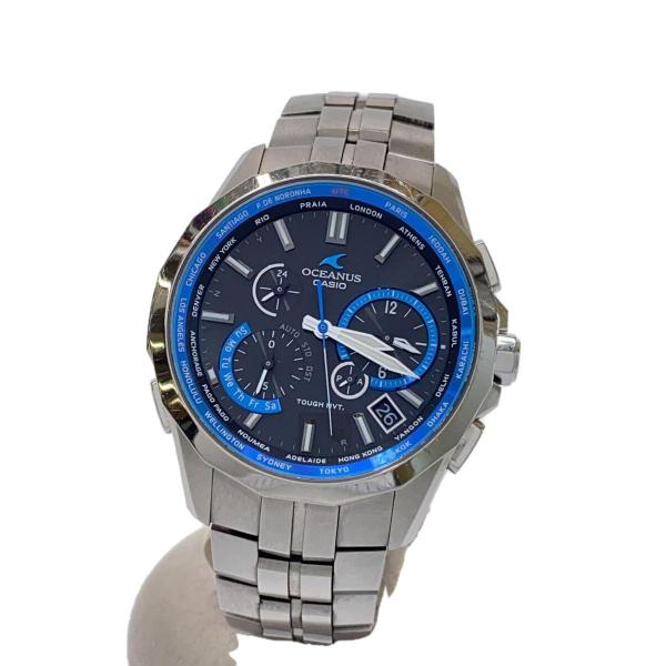 CASIO◆ソーラー腕時計/アナログ/OCW-S2400/オシアナス