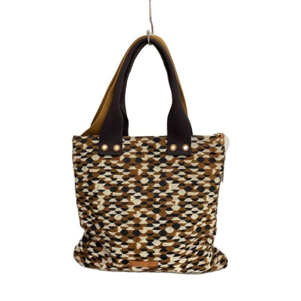 TOPKAPI◆ショルダーバッグ/コットン/BRW/総柄