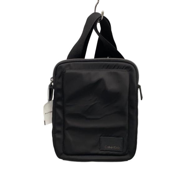 Calvin Klein◆ショルダーバッグ/ポリエステル/BLK/無地/K50K502837