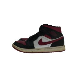 NIKE◆AIR JORDAN 1 MID/エアジョーダン 1 ミッド/ブラック/554724-06...