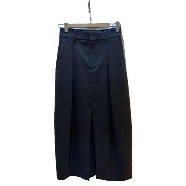 R’IAM-PLAGE◆ボリュームスカート/ロングスカート/38/ポリエステル/ネイビー/24060...